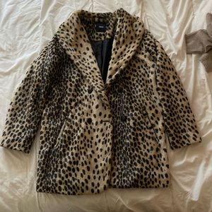 Asos faux cheetah coat
